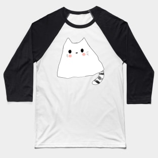 Spooky ghost cat Baseball T-Shirt